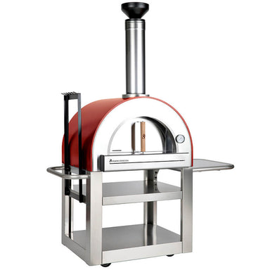 Forno Venetzia Pronto 500 Portable Outdoor Wood-Fired Pizza Oven | In Red