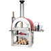 Forno Venetzia Pronto 500 Portable Outdoor Wood-Fired Pizza Oven | Dual Stainless Steel Shelf Storage