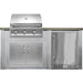 Haven 6 Ft. Outdoor Kitchen Island | Artisan Series Grill, Double Door, & Right Side Fridge