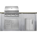 Haven 6 Ft. Outdoor Kitchen Island | 32" Grill, Combo, Left Single Door
