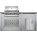 Haven 6 Ft. Outdoor Kitchen Island | Artisan Series Grill, Double Door, Left Single Door