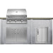 Haven 6 Ft. Outdoor Kitchen Island | Artisan Series Grill, Double Door, Right Single Door