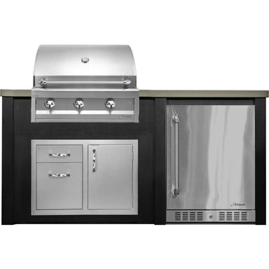 Haven 6 Ft. Outdoor Kitchen Island | American Eagle Grill, Combo, Right Side Fridge