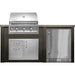 Haven 6 Ft. Outdoor Kitchen Island | Professional Grill, Combo, Left Hinge Fridge