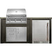 Haven 6 Ft. Outdoor Kitchen Island | American Eagle Grill, Combo, Left Hinge Fridge