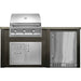 Haven 6 Ft. Outdoor Kitchen Island | American Eagle Grill, Combo, Right Hinge Fridge