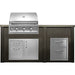 Haven 6 Ft. Outdoor Kitchen Island | Professional Grill, Combo, & Double Drawer