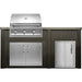 Haven 6 Ft. Outdoor Kitchen Island | American Eagle Grill, Double Door, Left Access Door