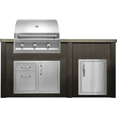 Haven 6 Ft. Outdoor Kitchen Island | American Eagle Grill, Combo, Right Access Door