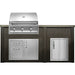 Haven 6 Ft. Outdoor Kitchen Island | American Eagle Grill, Combo, Right Access Door