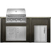 Haven 6 Ft. Outdoor Kitchen Island | American Eagle Grill, Combo, Left Access Door