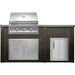 Haven 6 Ft. Outdoor Kitchen Island | Professional Grill, Combo, Right Access Door