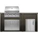 Haven 6 Ft. Outdoor Kitchen Island | Professional Grill, Double Door, Left Access Door