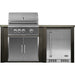 Haven 6 Ft. Outdoor Kitchen | Coyote 30" S-Series Grill, Double Door, & Coyote Right Hinged Fridge