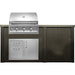 Haven 6 Ft. Outdoor Kitchen Island | Professional Grill & Combo