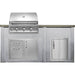 Haven 6 Ft. Outdoor Kitchen Island | Professional Grill, Combo, Right Single Door