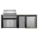 Haven 8 Ft. Outdoor Kitchen Island | Artisan American Eagle Grill & Combo & Left Side Refrigerator