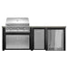 Haven 8 Ft. Outdoor Kitchen Island | Artisan Professional Grill & Double Door & Right Side Refrigerator