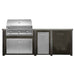 Haven 8 Ft. Outdoor Kitchen Island | American Eagle Grill, Double Door, & Trash Drawer
