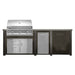 Haven 8 Ft. Outdoor Kitchen Island | Professional Grill, Combo, & Trash Drawer