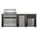 Haven 8 Ft. Outdoor Kitchen Island | American Eagle Grill, Double Door, Trash Drawer, Double Drawer