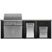 Haven 8 Ft. Outdoor Kitchen | Coyote C Series Grill, Double Door, Trash Drawer & Double Drawer