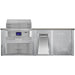 Haven 8 Ft. Outdoor Kitchen Island | Coyote Pellet Grill, Storage Drawer, & Trash Drawer
