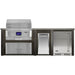 Haven 8 Ft. Outdoor Kitchen Island | Coyote Pellet Grill, Storage Drawer, Trash Drawer, Coyote Left Hinged Fridge