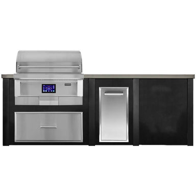 Haven Outdoor 8 Ft Grill Island | Coyote Grill Island, Storage Drawer, & Trash Drawer