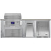 Haven 8 Ft. Outdoor Kitchen Island | Pellet Grill, Storage Drawer, Trash Drawer, Right Hinged Coyote Fridge 