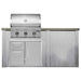 Haven 6 Ft. Outdoor Kitchen Island w/ Coyote C-Series 30-Inch Grill & 31" Door Drawer Combo - Harbor Gray