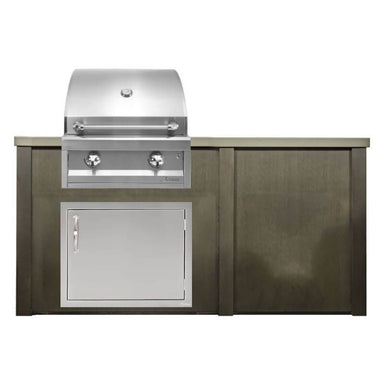 Haven 5.5 Ft. Outdoor Kitchen Island w/ Artisan 26-Inch Grill & Single Door | Right Side Hinge