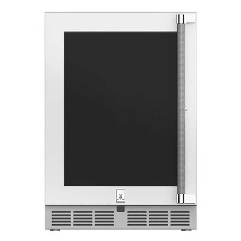 Hestan 24 Inch Glass Door Refrigerator | Left Hinge | Froth
