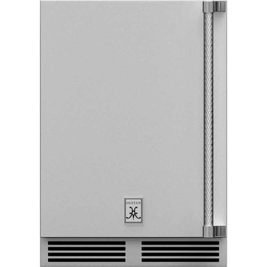 Hestan 24-Inch 5.2 Cu. Ft. Outdoor Rated Compact Refrigerator | Left Hinge
