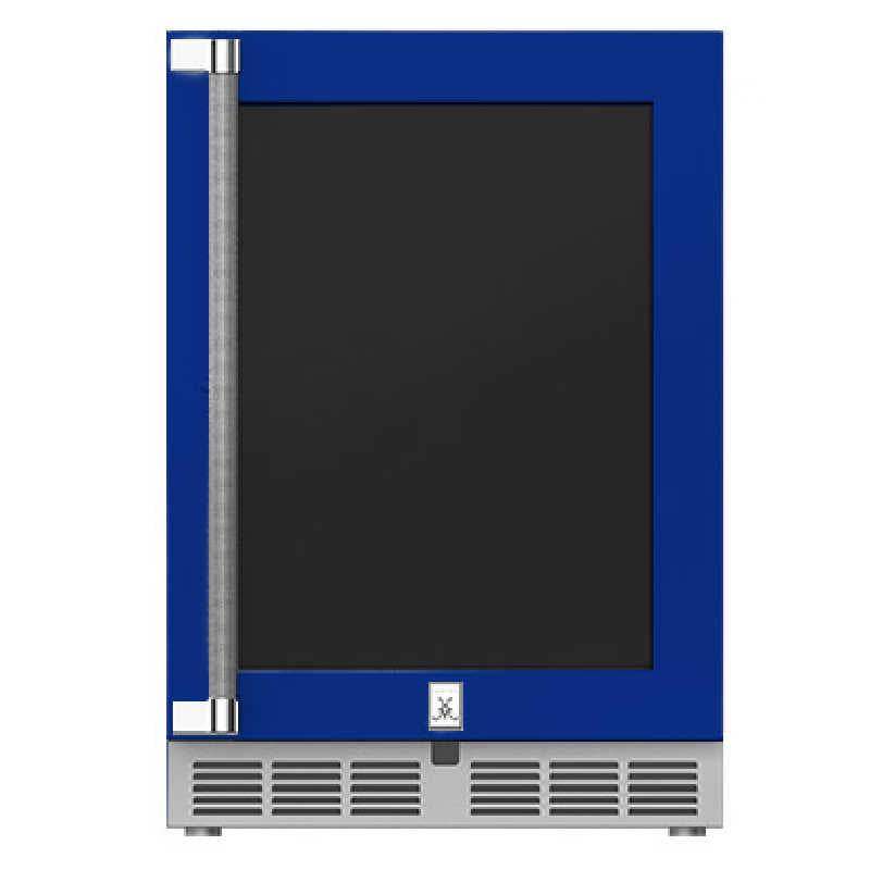 Hestan 24 Inch Glass Door Refrigerator | Right Hinge | Prince