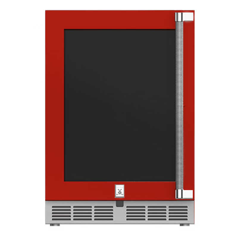 Hestan 24 Inch Glass Door Refrigerator | Left Hinge | Matador