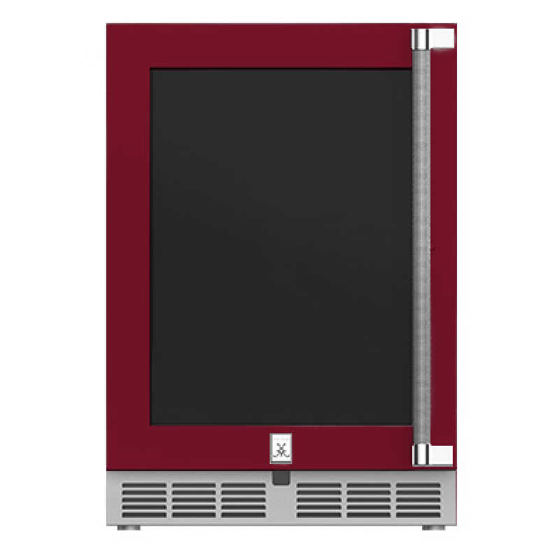 Hestan 24 Inch Glass Door Refrigerator | Left Hinge | Tin Roof