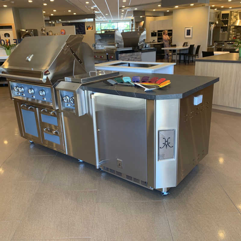 Hestan 24-Inch Refrigerator | Shown in Steeletto