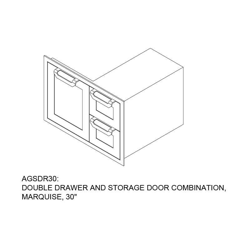 Hestan 30-Inch Double Drawer And Single Storage Door Combo