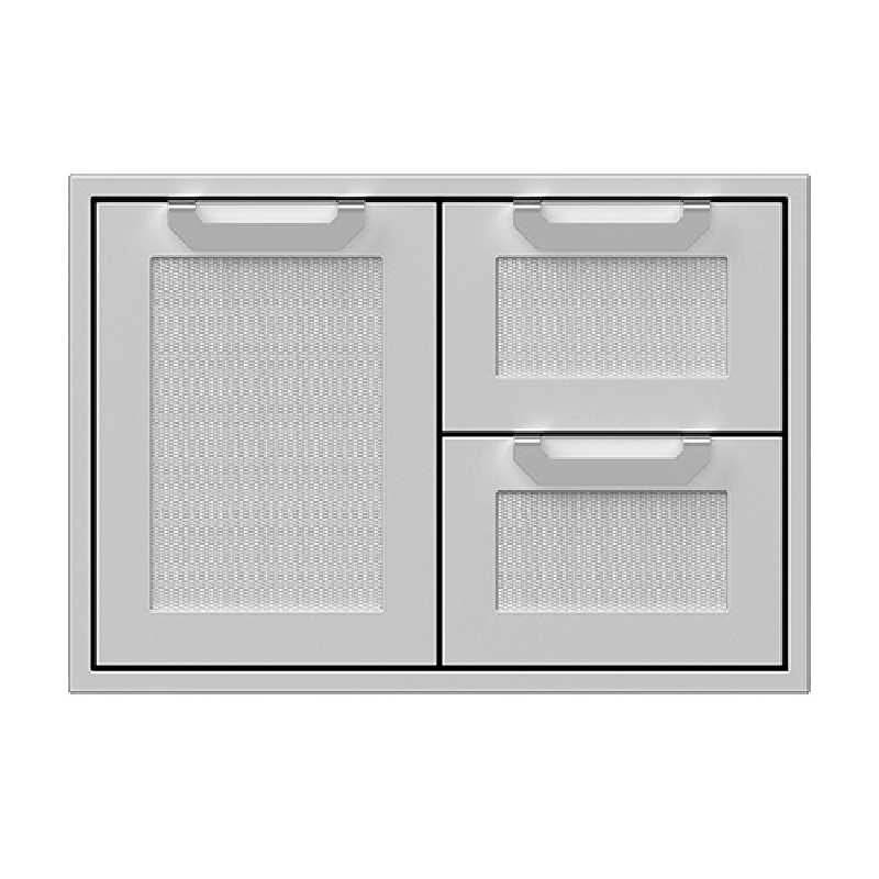 Hestan 30-Inch Double Drawer Door Combo | Steeletto