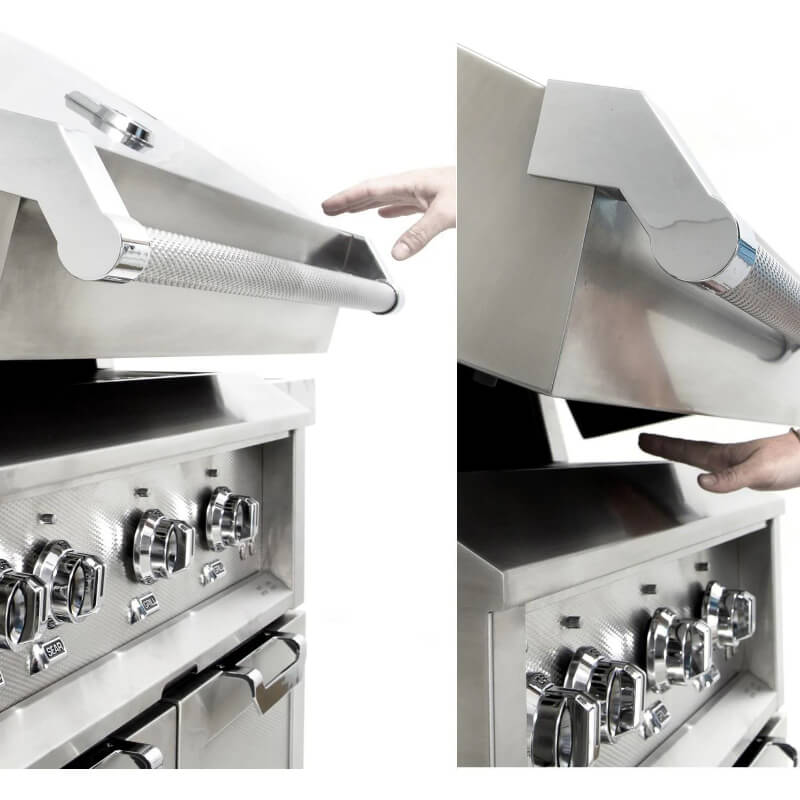 Hestan 30-Inch Gas Grill - Spring Assist Hood