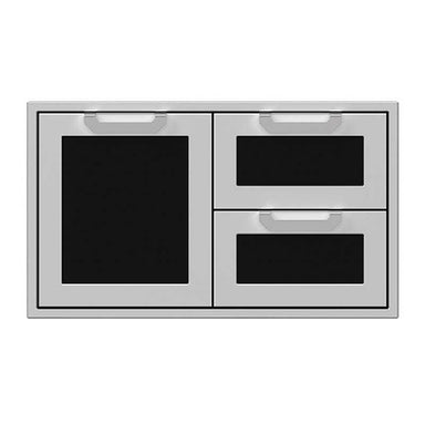 Hestan 36 Inch Door Drawer Combo | Stealth