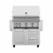 Hestan 36-Inch Gas Grill On Double Drawer & Door Tower Cart