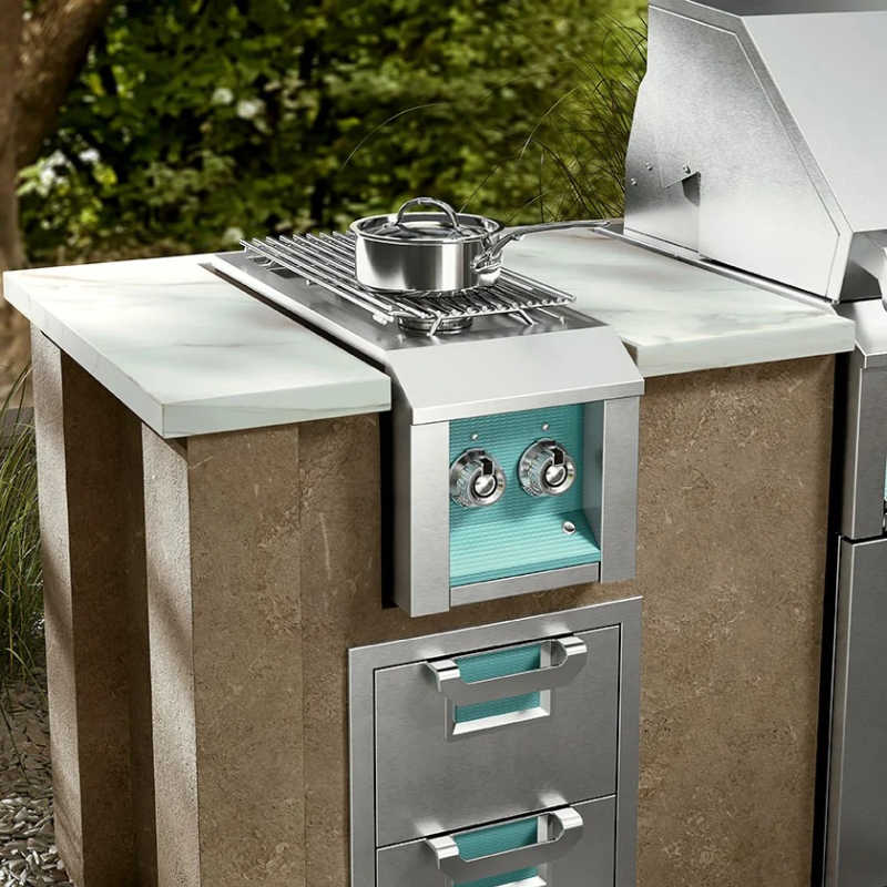 Hestan Double Side Burner | Outdoor Kitchen