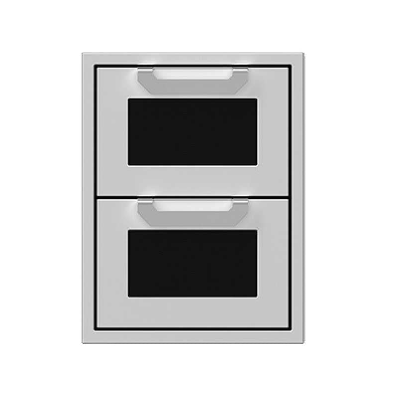 Hestan Outdoor Double Drawers | Stealth