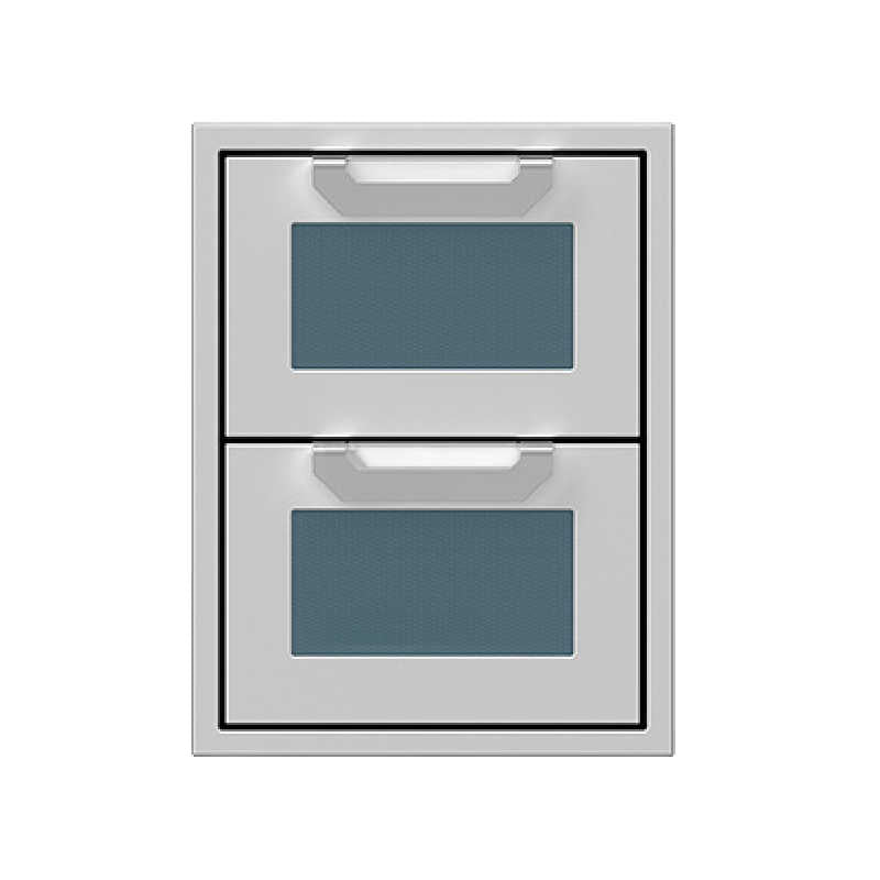 Hestan Outdoor Double Drawers | Pacific Fog