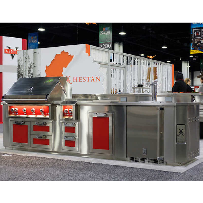 Hestan 24-Inch 5.2 Cu. Ft. Outdoor Double Faucet Beer Dispenser