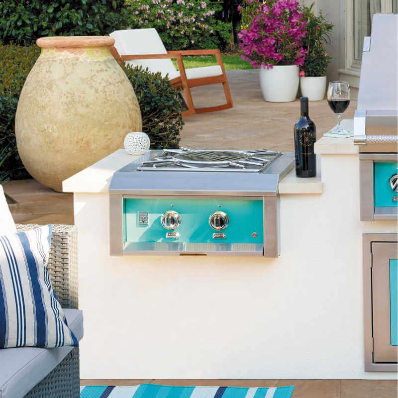 Hestan Built-In Power Burner | Shown in Outdoor Kitchen