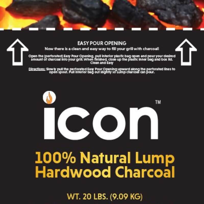 Icon Hardwood Lump Charcoal 20 lb. Box