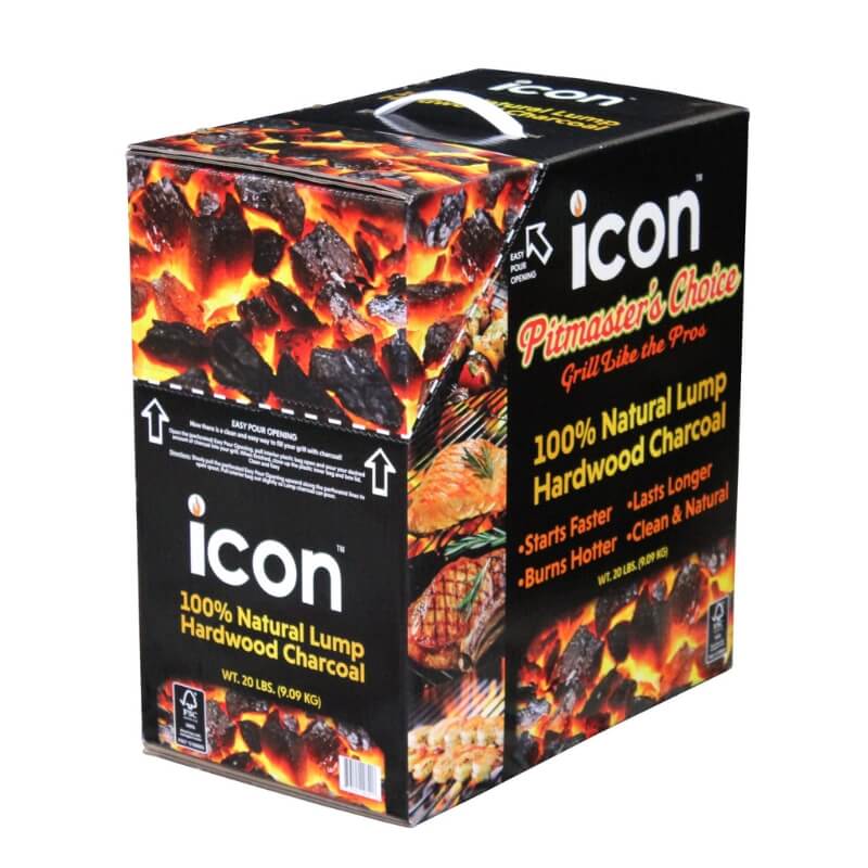 Icon Hardwood Lump Charcoal 20 lb. Box